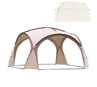 Outdoor Camping Dome Tent with 2-Sidewalls, Large Beach Sun Shelter for 6-8 People, UPF50+ Family Canopy Tents with Carrying Bag, Garden Parties, Festival Essentials Vision