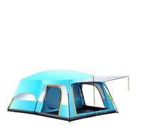 Outdoor Camping Tent Portable Rainproof Mosquito Proof Double Layer 3-5 People One Bedroom Hall Small Size(L a Half)