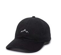 Outdoor Cap Chapeau Casquette de Baseball brodée Mountain Dad-Réglable en Coton Doux Style Polo Non structuré pour Homme et Femme Mixte, Noir, Taille Unique
