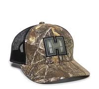 Outdoor Cap Realtree Edge/dos en maille noire avec étiquette Hornady, HRN03A