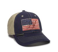 Outdoor Cap Winchester Casquette Unisexe pour Adulte avec Drapeau américain - Bleu Marine/Kaki