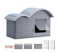 Outdoor Cat House, 3D Cooling Pet Shelter, Detachable Thermal Bed Unit, Spacious Shaded Resting Spot, Weather-Resistant Haven for Cats and Small Dogs Indoor, 17.72x13.78x12.6inches