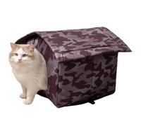 Outdoor Cat House - 45x35x34 cm, Waterproof Shelter, Insulated | Elevated Pet Bed, Stray Cat Tent for Garden, Porch, Backyard, Camping, Indoor and Outdoor Cats