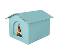 Outdoor Cat House - Feral Cat Shelter | Waterproof Hous Outdoor | Warm Cats Bed | Rainproof Kitten Cavee | Weatherproof Cave Pet House | Foldable Warm Pet Cave for Winter Bunny Bed, Kitten