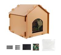 Outdoor Cat House - Insulated Weatherproof Waterproof Foldable | Stray Cat Warm Shelter Enclosure | for Community Balcony Patio Garden Yard Lawn Roadside Garage