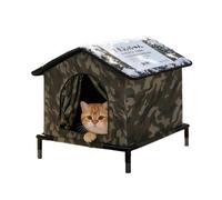 Outdoor Cat House Insulated,Winter Warm Kitten Shelter | Pet Thermal Shelter | for Beach Apartment Travel This Insulated Cat House Features A Well-planne Backpacking Outdoor Garden Patio Camping