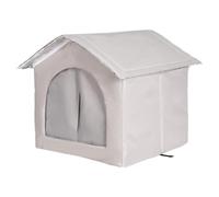 Outdoor Cat House | Warm Weatherproof Cat Shelter with Screen | Winter Pet House for Cats, Kittens, Puppies, Small & Medium Dogs | Ideal for Indoor, Garden, Yard, Patio & Porch Use