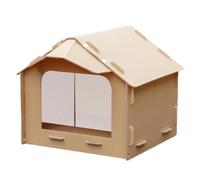 Outdoor Cat House - Waterproof UV-Resistant PP Enclosed Shelter for Cats