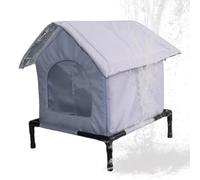 Outdoor Cat House, Waterproof Weatherproof Elevated Winter Shelter, 18.11in | Rainproof Construction Elevated Base Offers Warm Refuge Durable Outdoor Design Multiple Size Options For Cats During Col