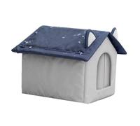Outdoor Cat House - Weatherproof Insulated Pet Shelter, Winter Bed, Stray Dog Housing | Small Medium Large Kittens Cats Dogs Cold Weather Indoor Outside Comfort Protection Accessory