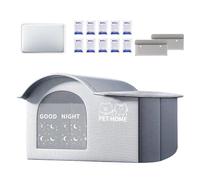 Outdoor Cat Shelter, Cooling Pet Cave with Ice Packs, Insulated Spacious Design, Portable Shade Tent, Compact Ideal for Large Small Breed Cats, Kittens, Dogs on Balcony Or Outdoors