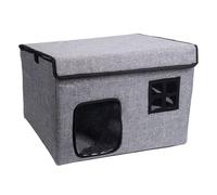 Outdoor Cat Shelter, Insulated Pet House, Removable Washable Bed, Tear-Resistant Structure, Weatherproof Design, Ideal for Providing Safe Cozy Space for Indoor and Outdoor Pets