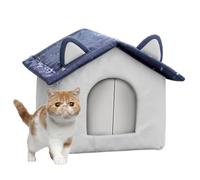 Outdoor Cat Shelter - Insulated Pet Warm Bed House, Cold Season Protective Nest, Covered Sleeping Den, Comfortable Resting Space | Small Medium Large Stray Kitten Dog Indoor Outside Winter Car