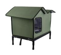 Outdoor Cat Shelter - Winter Protection, Cat House for Feral Use, Windproof Insulated Warmth Keywords, Easy Access Sleep Function, Animal housing Tool, Accessory for Garden Porch Garage