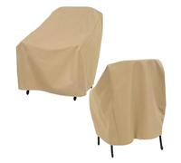 Outdoor Chair Cover - Polyester, Waterproof Chair Cover, 2 Pieces Heavy Duty | UV Resistant Sun Protection, Furniture Protector, All-Weather Covers For Garden Patio, Poolside, Villa, Hotel, Backyard
