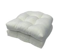 Outdoor Chair Cushions Set of 2 19x19 Inches U-Shaped Waterproof Basket Chair Pads Cushions for Indoor & Outdoor Patio Furniture
