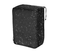 Outdoor Charger Cover, Protective Charging Station Bag, 17.72x13.78x9.84 Inches Waterproof Dustproof Shell with Mounting Flap, Power Plug Shield for Garage, Campus, Public, Black