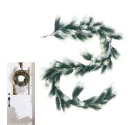 Outdoor Christmas Garland - Long Artificial Greenery | Real Touch Christmas Garlands for Mantle, Indoor Outdoor Fireplace Living Room Entryway Garden Yard Patio Porch Party