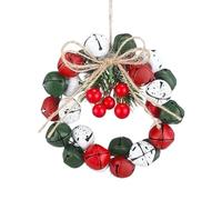 Outdoor Christmas Wreath - 2.5 inch Wreath Decor, Vintage Berry Bell Artificial Holiday Garland for Christmas Holiday Fireplace Mantle Porch Window Door Table Party Wedding Winter Kitchen