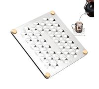 Outdoor Coasters - 4.72x4.72inches Metal Coaster Holder, Metal Coasters | for Utensils Dining Oven Cooking Cooker Cup Christmas Party Home Travel Road-Trip Daily | Retro Metals