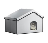 Outdoor Cooling Pet House, Indoor Cat Shelter, Ice Box Compartment, Breathable Structure, Removable Base, Pet Comfort, Heat, Summer Essential, Perfect for Garden, Balcony, Lawn