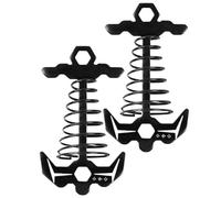 Outdoor Deck Anchors - Tent Stakes for Hiking | Aluminum Alloy with Fishbone Shape, Windproof Tie Down Pegs, Stainless Steel Spring Style, Picnic Boating, Camping, Women and Men