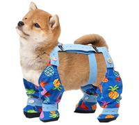 Outdoor Dog Boot Leggings, Anti Slip Pet Suspender Pants, 200g Portable Dog Booties, Versatile Small Easy on Leggings for Camping, Hunting, Indoor, Use