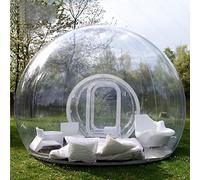 Outdoor Dome Transparent Camping Tent, Inflatable Bubble Tent, Independent Tunnel, Transparent Camping Tent House for Backyard Party Festive Stargazing with Blower,5M Vision