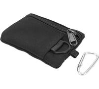 Outdoor EDC Molle Sac Wallet Mini Porte-cartes portable -Porte-monnaie de poche avec Carabinerblack