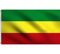 Outdoor Flags Éthiopie Sans Armes Empire Éthiopien Drapeau De L'Abyssinie Drapeaux Décoratifs D'Extérieur Résistant Aux Drapeau De Jardin Anti-Rides Garden Flag For Intérieur Jardin 90x150cm