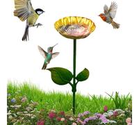 Outdoor Flower Bird Feeder Garden Decor Statue - Specifications Selling Points | Ideal Perfect Suitable Backyard Terrace Balcony Patio Deck Lawn Path Ornament Wildlife Hummingbird Bee Drinking Station