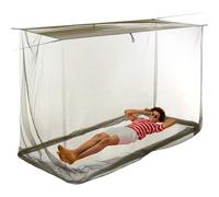 Outdoor Fly Netting - Rectangular Canopy with Protective Moth Mesh | Gnat Screen Cover | Travel Hiking Lakeside Porch Balcony Courtyard Use, Lightweight Portable Shield, White Hole