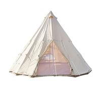 Outdoor Four-Season Family Camping Waterproof Bell Tent 3-8 Persons Canvas Yurt Teepee Tents Large Glamping Indian Tents for Hunting Christmas Party Shelter Vision