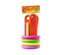 Outdoor Game Set - Court Throwing Game | Kit d'entraînement sportif avec anneaux colorés, activité familiale amusante, accessoire pratique pour améliorer la coordination motrice,