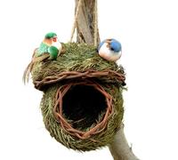 Outdoor Garden Bird House, All-Season Hangable Nest, 5.51 inches Functional with Breathable Feature, Material Bird Shelter, Secure Habitat with Design, Park Accessory for Bluebirds and Robins