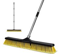Outdoor Garden Broom,Large Industrial Broom,Hard Push Broom with 60cm Sweeping Head for Cleaning Roads,Outdoor Yard,Terraces,Piazza
