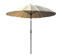Outdoor Garden Parasol Umbrella |2.7M| Round/Tiltable/with Crank / 38MM Umbrella Pole for Terrace/Patio/Balcony/Coffee