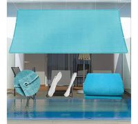Outdoor Garden Sail Shade Cloth 1,5 x 8 m - 95 % UV Protection, 98 % Shading Rate - Durable Safety Net with Cable Ties for Patio, Backyard, And Garden - Sky Blue