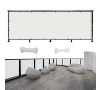 Outdoor Garden Win Resint UV pour balcon et terrasse avec serre-câbles Vert foncé 300 x 145 cm