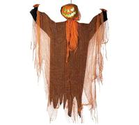 Outdoor Ghost, Spooky Pumpkin, Lighted Ornament, Ghostly Audio Simulation, Rotating Head, Eerie Sound Effects, Halloween Decoration, Front Yard Garden, Porch Patio, 75.59x48.03x7.87 inches