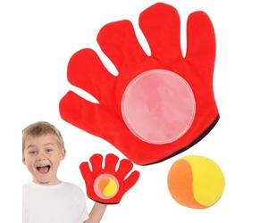 Outdoor Gloves catchBall Toy catchRacket Outdoor Set Beach Toss catchGame for Use | Durable Grip Design System, Lightweight Catching Racket Structure Feature, Hand Eye Coordination Play