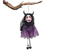 Outdoor Gothic Witch Doll - Hangable Scary Spooky Halloween Decor For Porch
