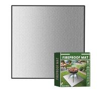 Outdoor Grill Mat, Heat Resistant Mat, Fireproof Grill Mat, The Anti-Slip Design Added Safety, Preventing The Mat from Moving During Use. Ideal for Camping and BBQ Enthusiasts