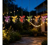 Outdoor Hanging Solar Bee Light,Bee Solar Lights Outdoor Garden，E