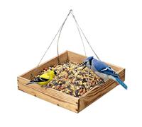 Outdoor Hummingbird Feeder - Large Capacity | Wooden Birdfeeder with Decorative Design, Hanging Feeder for Macaws Sparrow Parakeet Lovebird Conures Cockatiels Finches, Perfect for Yards