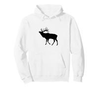 Outdoor Hunting Rocky Mountain Elk in Silhouette Sweat à Capuche