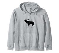 Outdoor Hunting Rocky Mountain Elk in Silhouette Sweat à Capuche