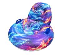 Outdoor Inflatable Snow Tube Heavy Duty Cold-Resistant Ergonomic Sleds, Fam