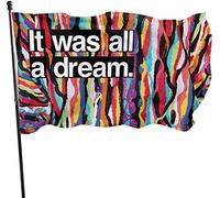 Outdoor It was All A Dream Garden Flag, Drapeau de démonstration 3 x 5 pi Décorations pour la maison en plein air