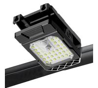 Outdoor Light, Solar Powered Motion Sensor, Clamp-On Weatherproof Beam, High Intensity Security Guard, Adjustable Balcony Road Lamp, Hardware & Tools, White Wireless Unit for Parking Lot